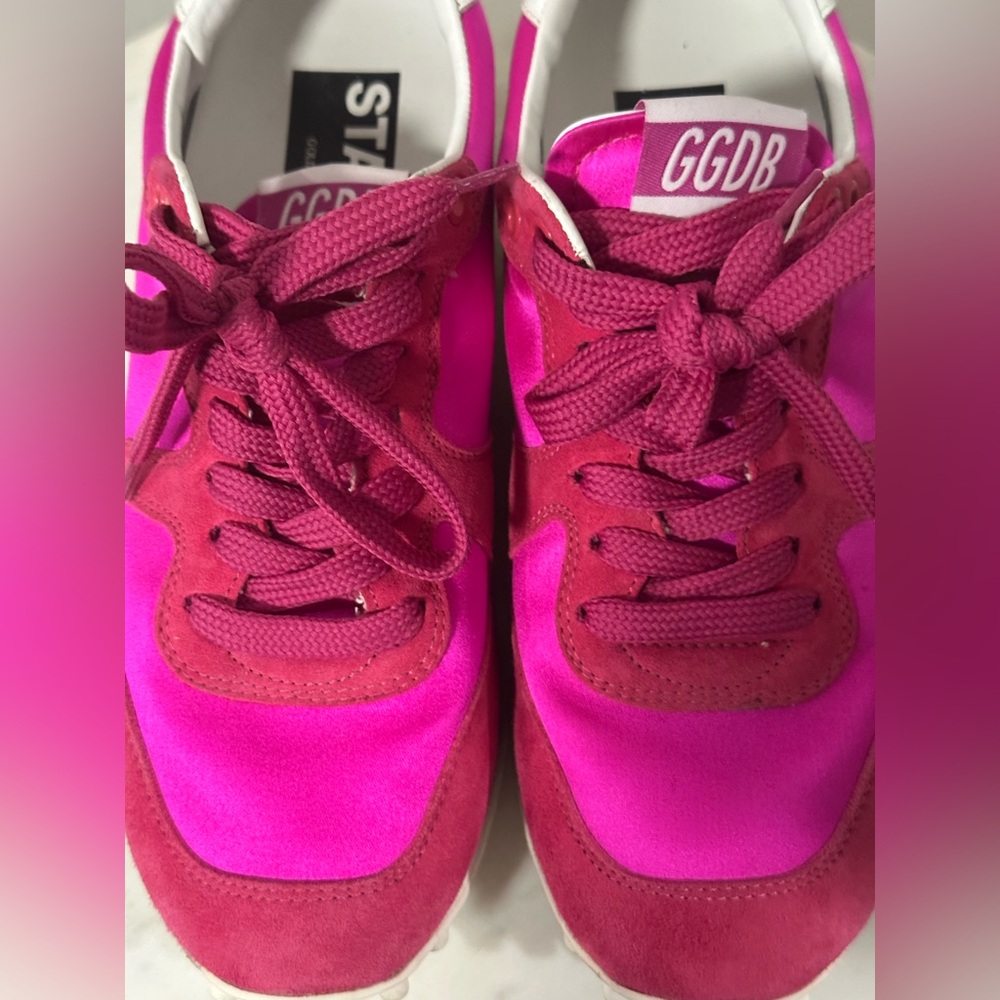 Golden Goose Cloth Trainers Magenta & Hot Pink - 36